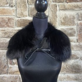Black Tie Fox Collar,  24"