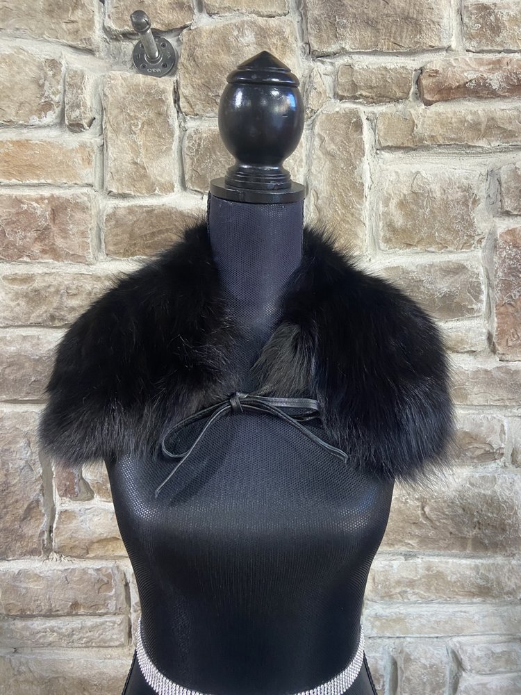 Black Tie Fox Collar,  24"