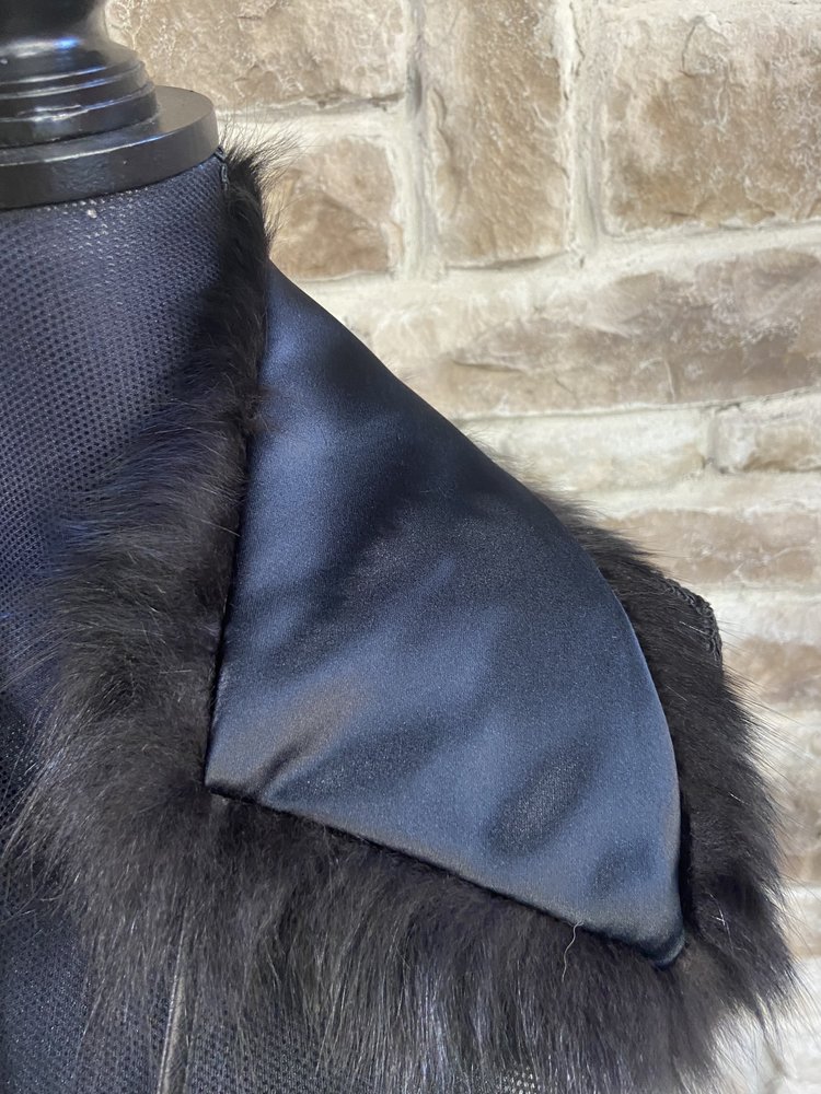 Black Tie Fox Collar,  24"