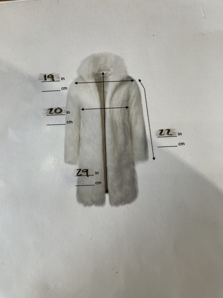 Krieck Furs Ivory Mink and Leather Stripped Belted Coat, Size S