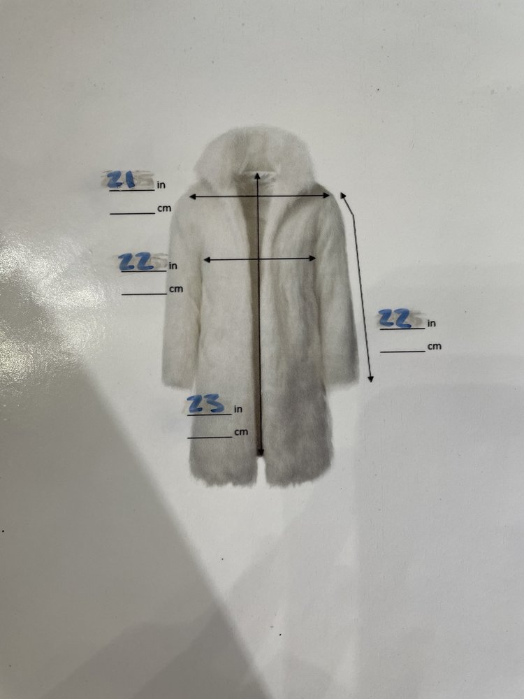 Blue Fox Herringbone Paw Jacket, Size M