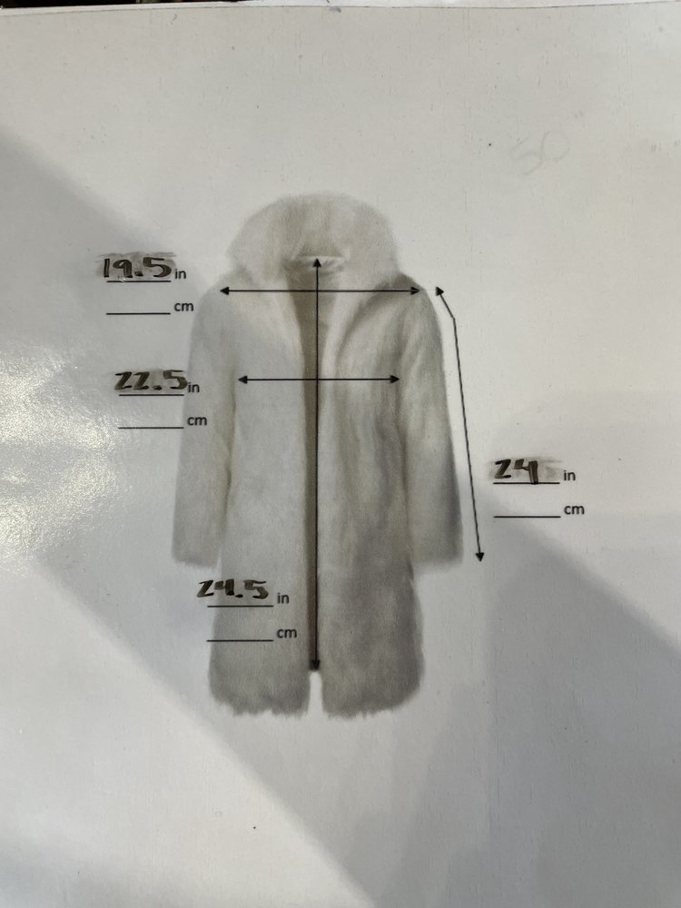 Finlandia Furs Autumn Haze Mink Paw Sweater w/ Knit Sleeves, Size L