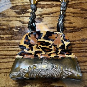 Maya Evangelista Amber Maya Evangelista Cheetah Print Handbag