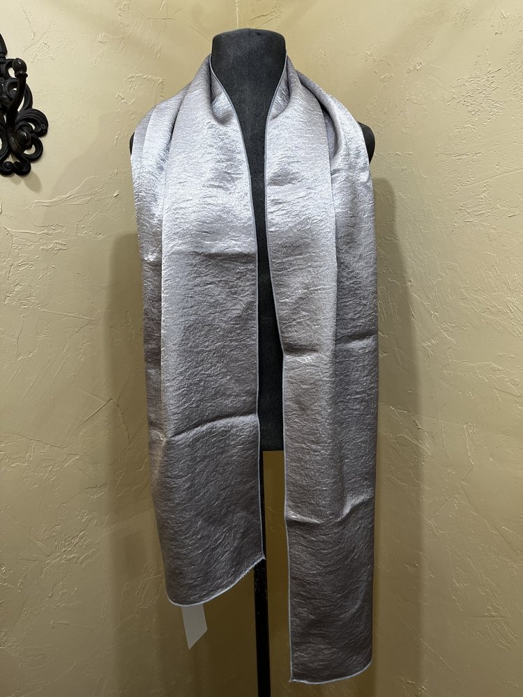 Silver Satiny Wrap