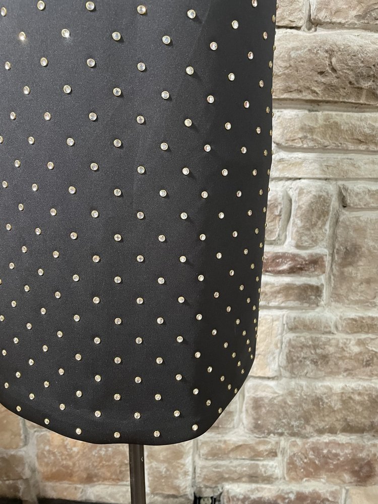 French Connection Black Diamond Crop Shift Scuba Dress