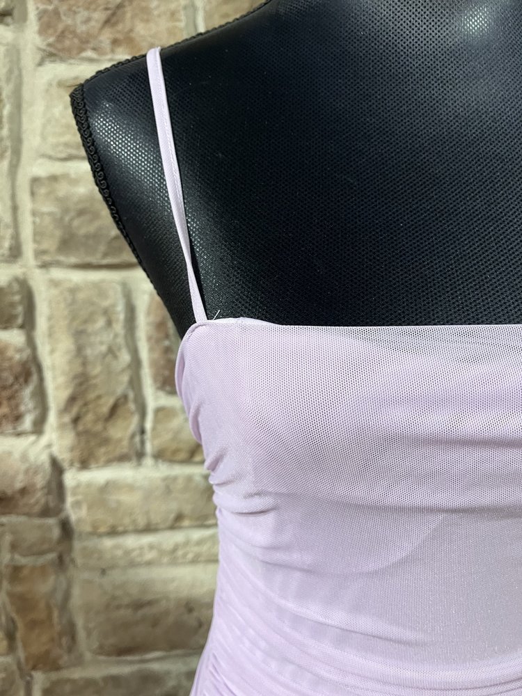 BB Dakota Lavender Ruched Bodycon Dress, Size S