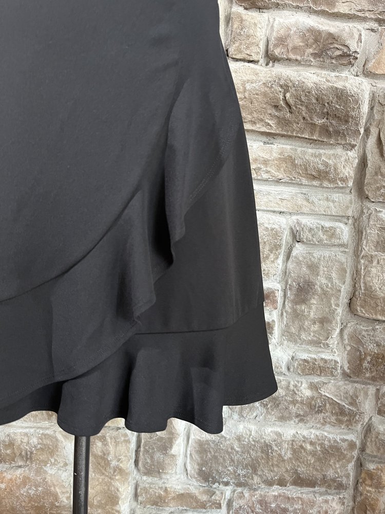 Speechless Black A-Line Dress w/Ruffle Hem, Size XXL