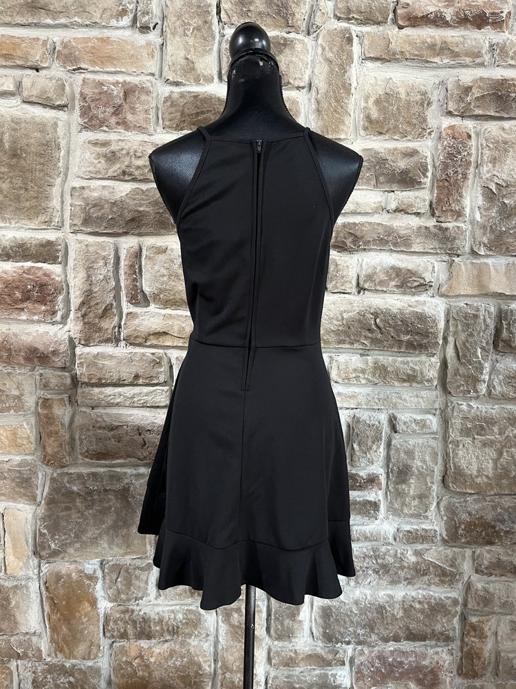 Speechless Black A-Line Dress w/Ruffle Hem, Size XXL