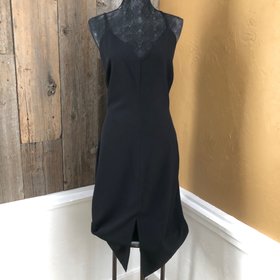 BB Dakota Black Criss Cross Back Dress, Size 8