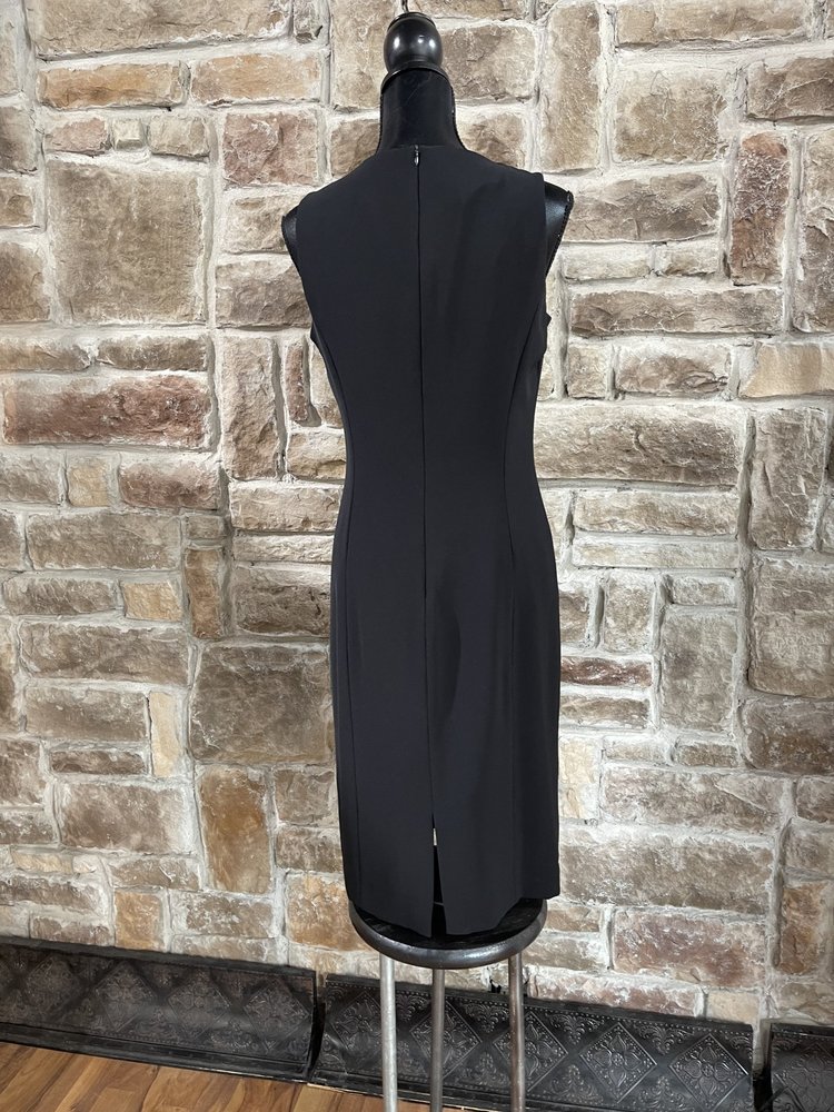 Evan Picone Black Elegant Sheath Dress, Size 6