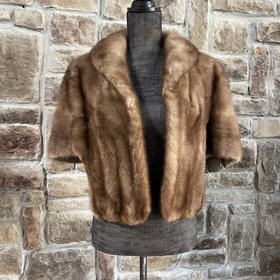 Boston Store Brown Ranch Mink Stole, OSFM