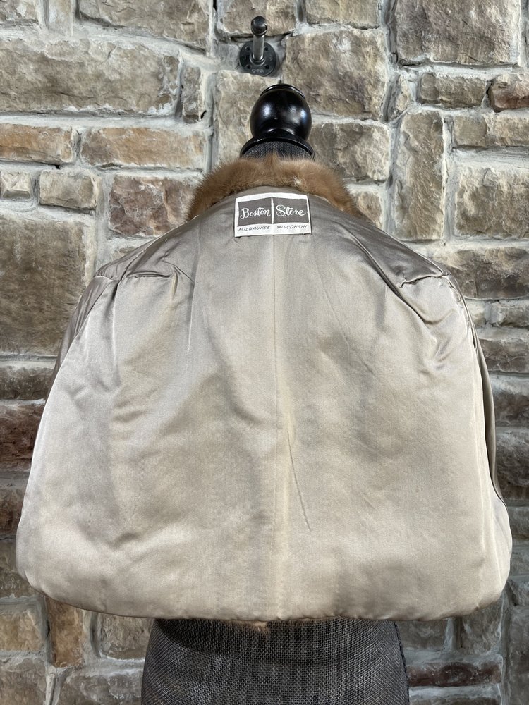 Boston Store Brown Ranch Mink Stole, OSFM