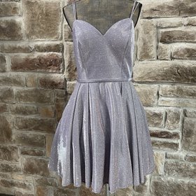Fiesta Fashion Lavender Strappy Shimmer Fit and Flare Dress
