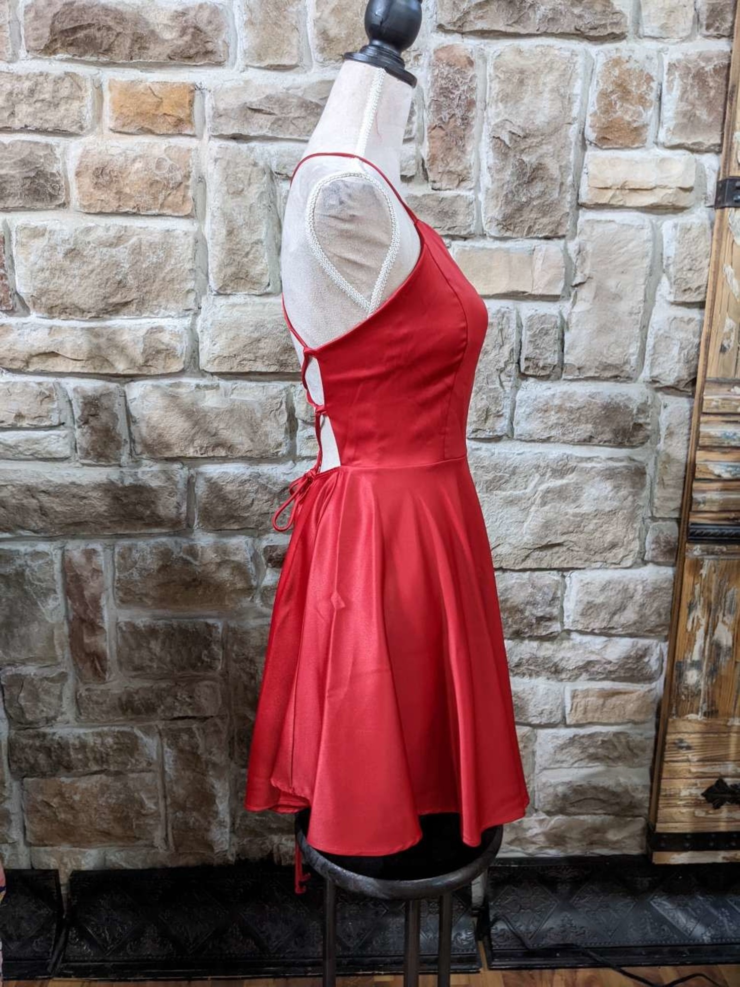 Red Chic Backless Fit and Flare Dress/ Criss-cross Cami Straps/ Perfect  Date Night Dress/ Casual Backless Dress/ Valentines Day Summer Dress - Etsy