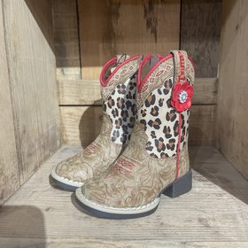 M & F Western Products Twister Toddler Avery (Animal Print) Boot