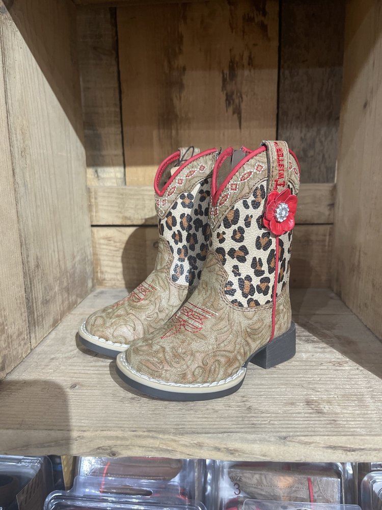 M & F Western Products Twister Toddler Avery (Animal Print) Boot