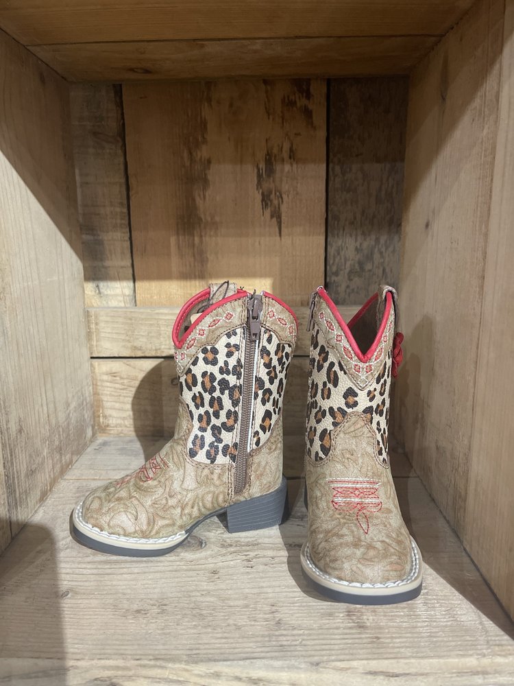 M & F Western Products Twister Toddler Avery (Animal Print) Boot