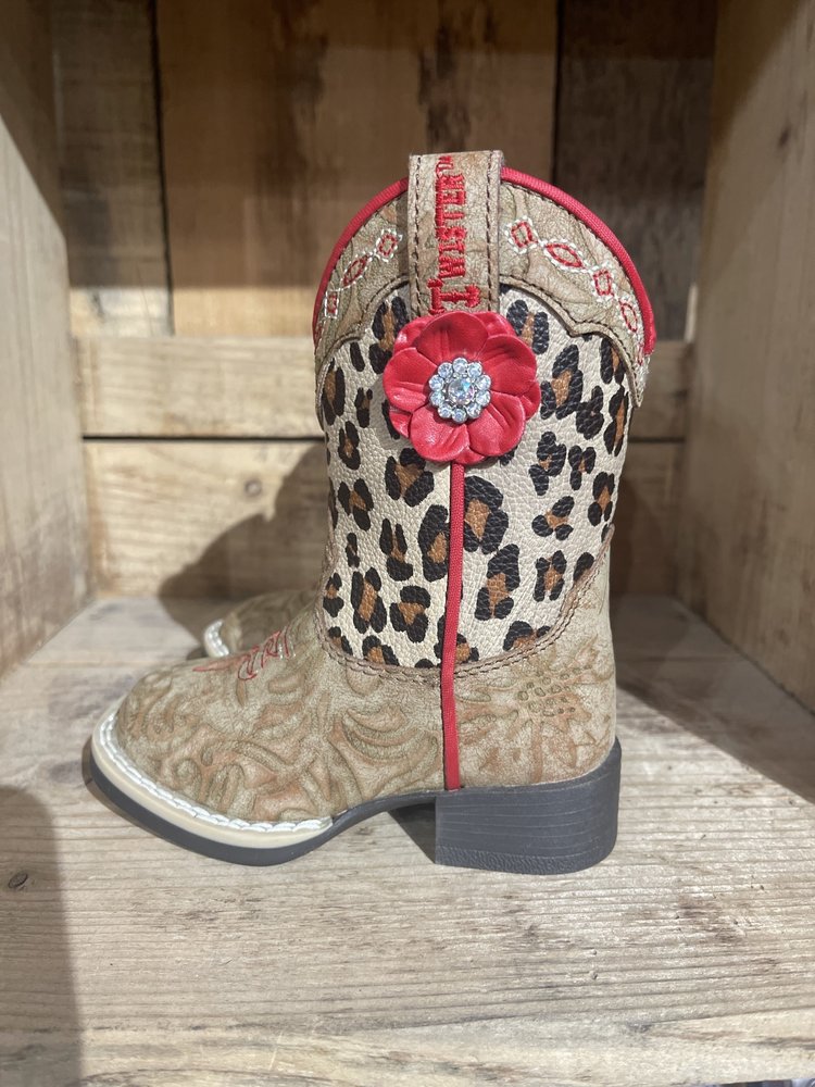 M & F Western Products Twister Toddler Avery (Animal Print) Boot