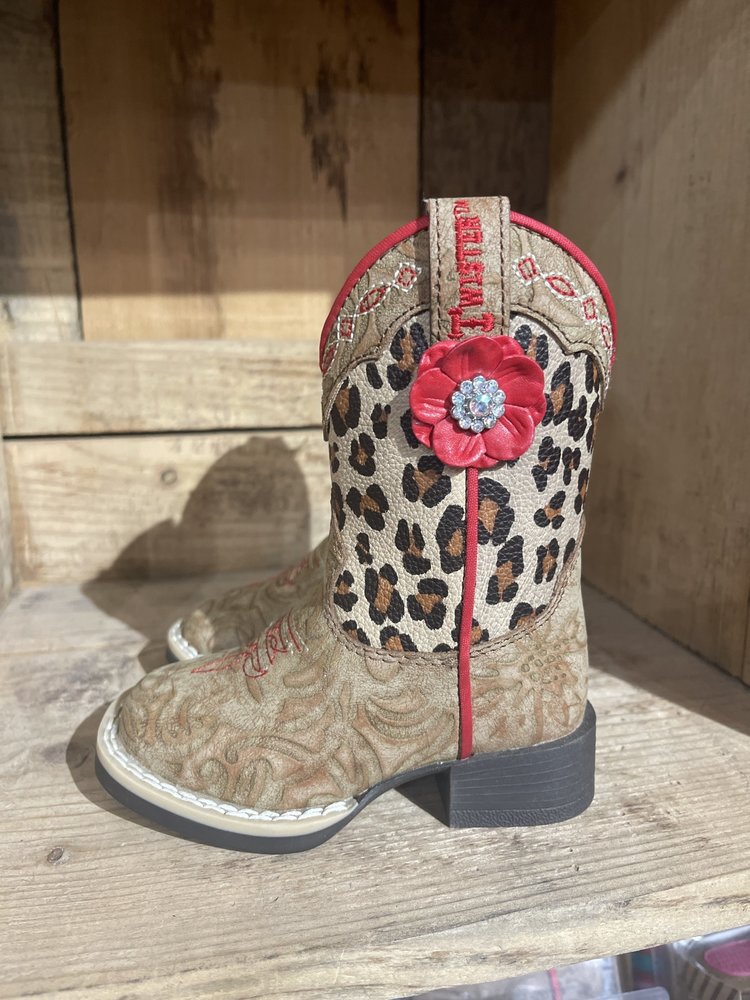 M & F Western Products Twister Toddler Avery (Animal Print) Boot