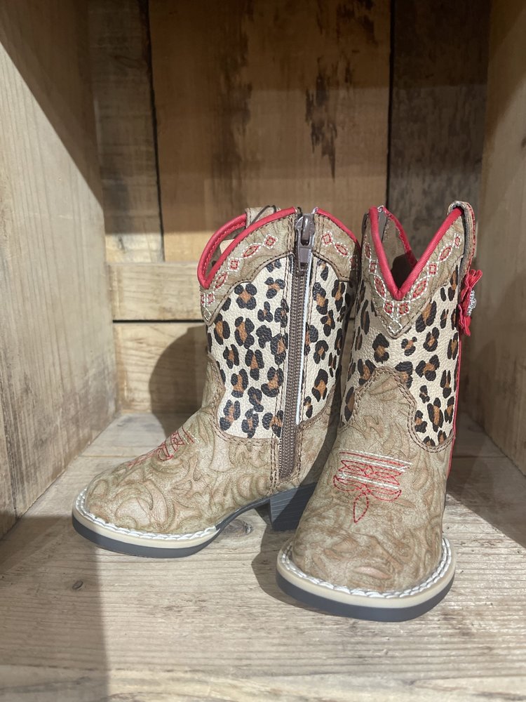 M & F Western Products Twister Toddler Avery (Animal Print) Boot