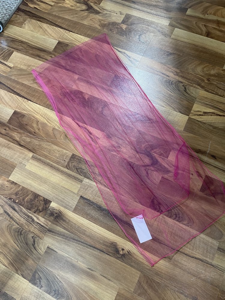 Hot Pink Tulle Wrap/Scarf 18"x 72"