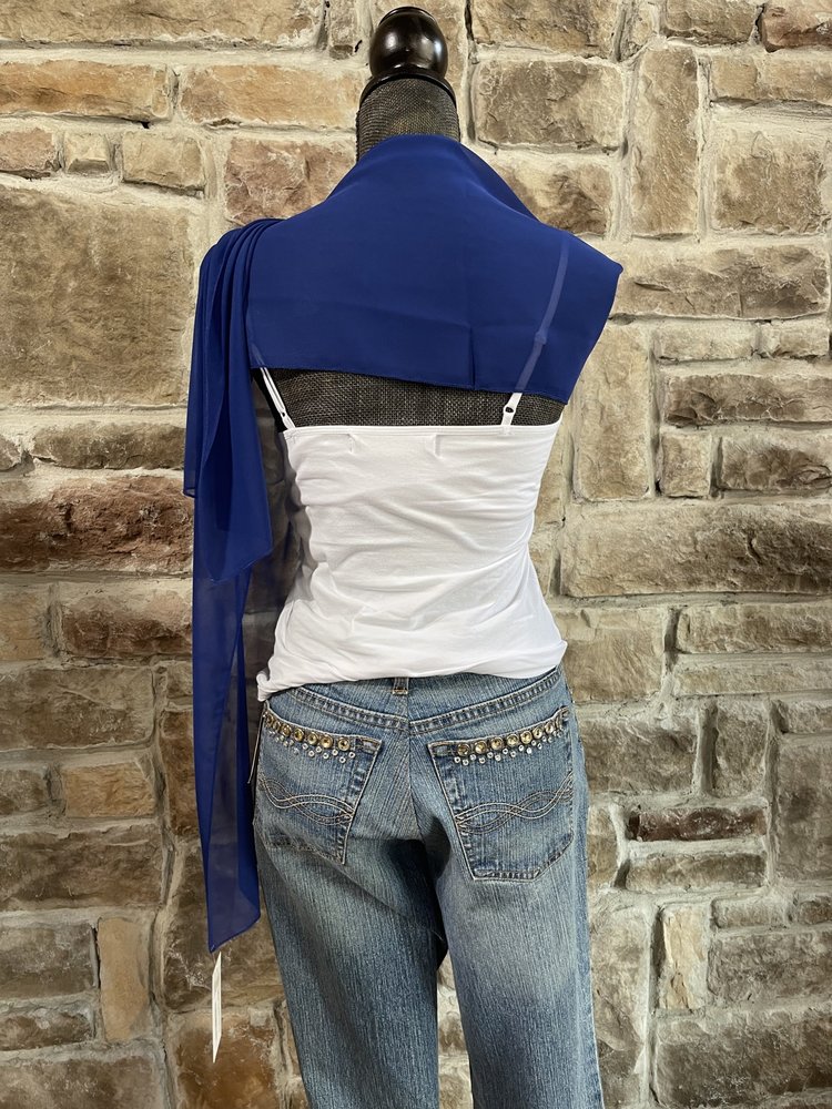 Fiesta Fashion Royal Blue Wrap/Scarf 13"x 71"