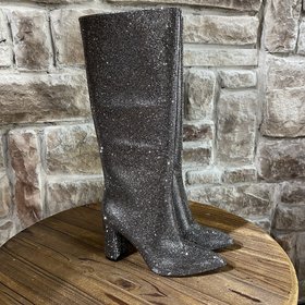 INC Gray Sparkly Tall Boots