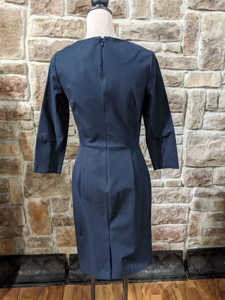 Banana Republic Midnight Blue Sheath with Long Sleeves, Size 6