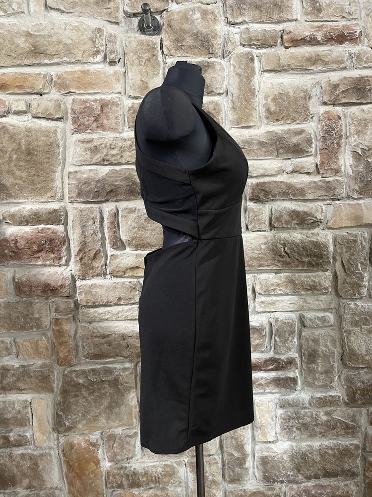 Trixxi Black Halter Bodycon with Open Back