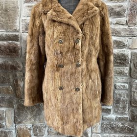 Autumn Haze Hip Length Mink Coat, Size S
