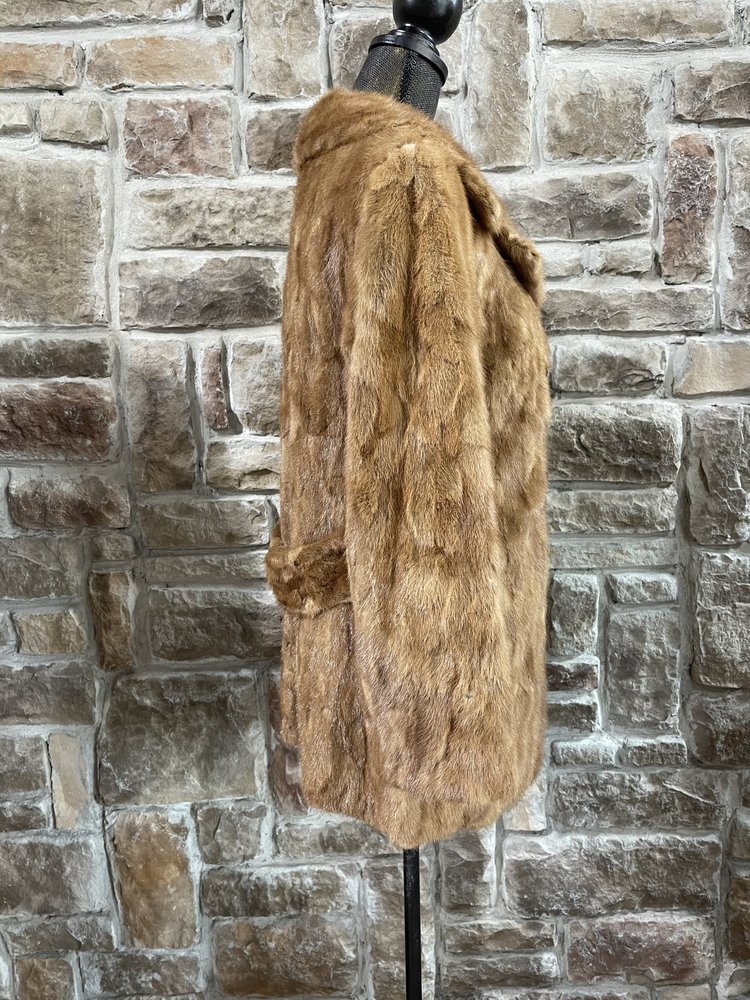 Autumn Haze Hip Length Mink Coat, Size S