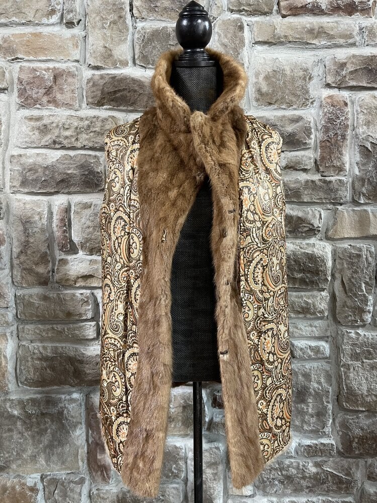 Autumn Haze Hip Length Mink Coat, Size S