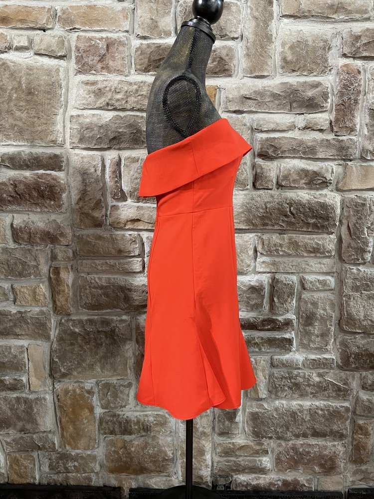 Teeze Me Red Strapless A-Line with Pleated Skirt, Size 7/8