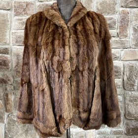 Dark Brown Squirrel Cape, Size S