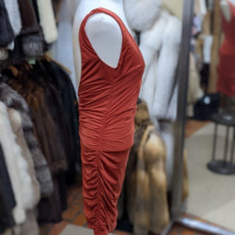 Tiger Mist Burnt Orange Tank Dress