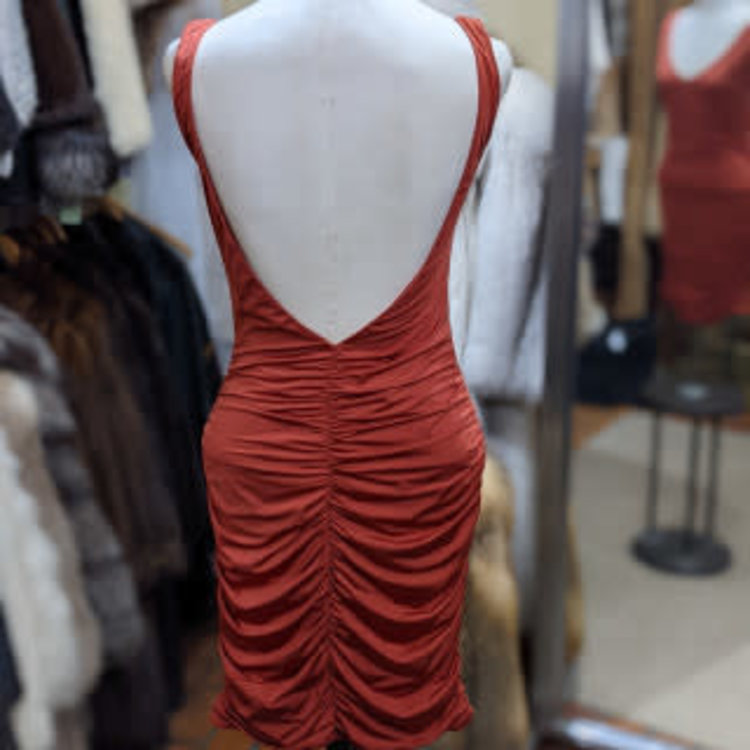 Tiger Mist Burnt Orange Tank Dress