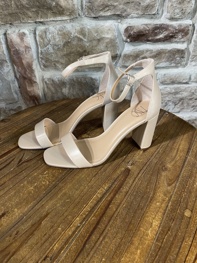INC Taupe Sandal with 3 1/2 Heel,