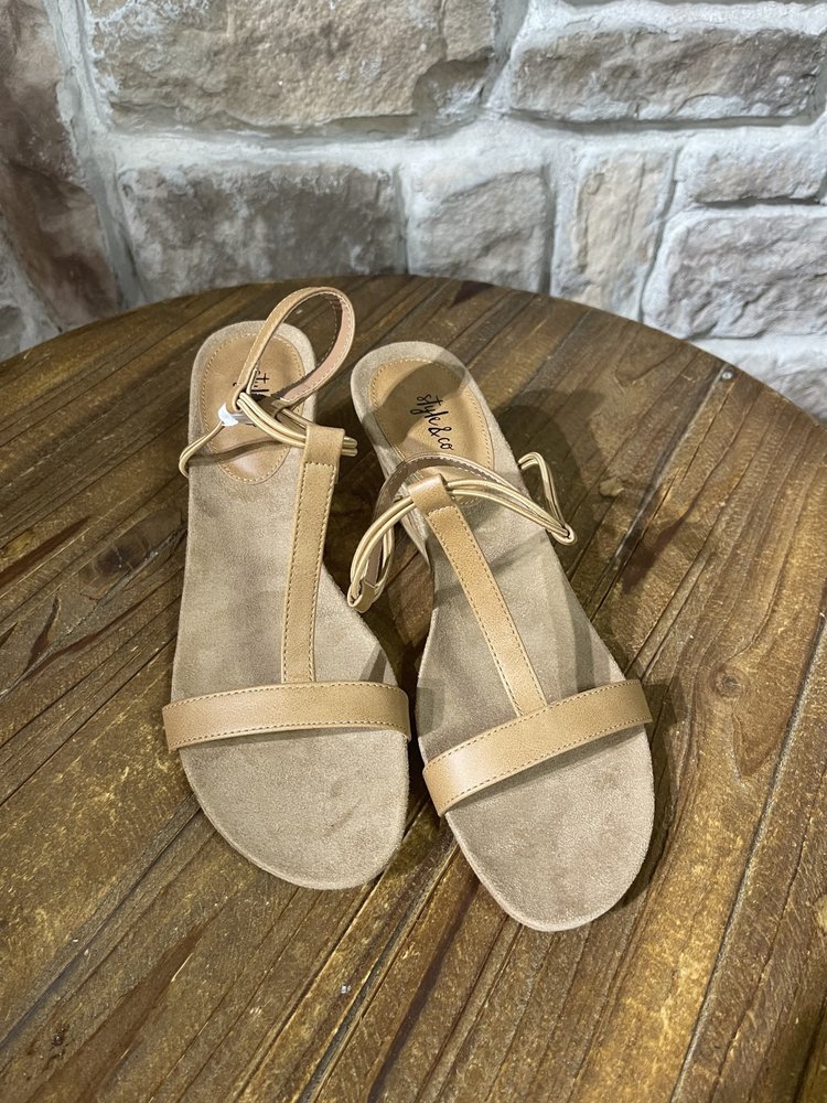 Style & Co Tan T-Strap Wedge Sandals, Size 11