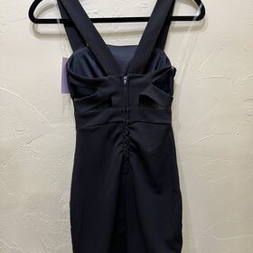 Emerald Sundae Black Bodycon with Cut Outs, Size XXS