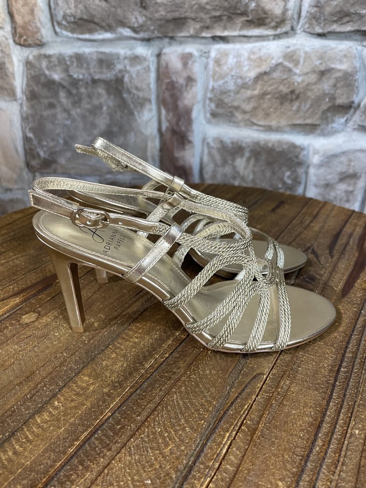 Adrianna Papell Gold Amena Metallic Sandal