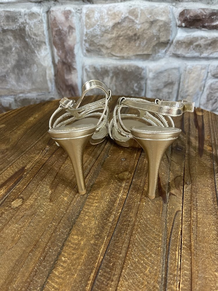 Adrianna Papell Gold Amena Metallic Sandal