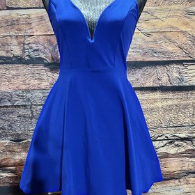 Royal Blue Stretch Skort Dress, Size S