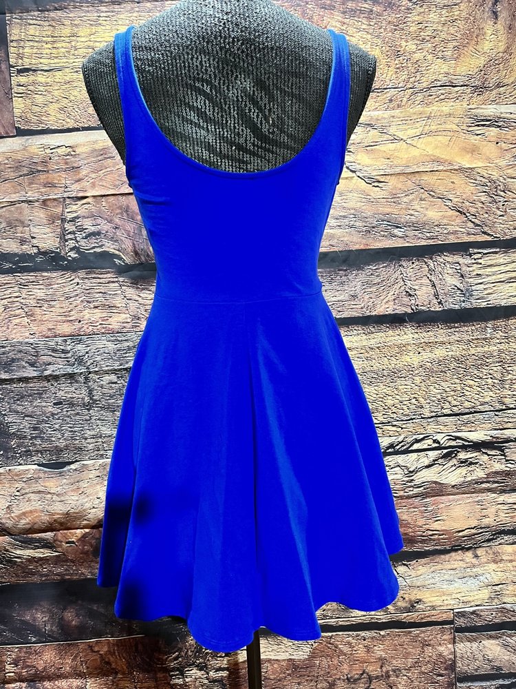 Royal Blue Stretch Skort Dress, Size S