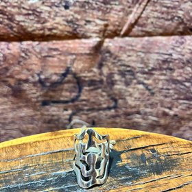 Silver Squiggle Ring, Size 8.5