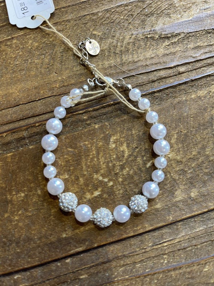 Pearl and Silver Bracelet