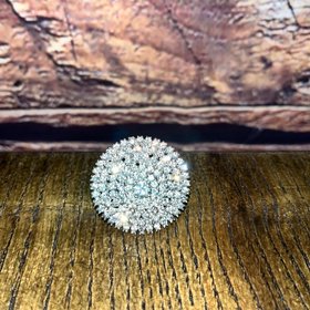 Silver Circular Versatile Stretch Ring, OS