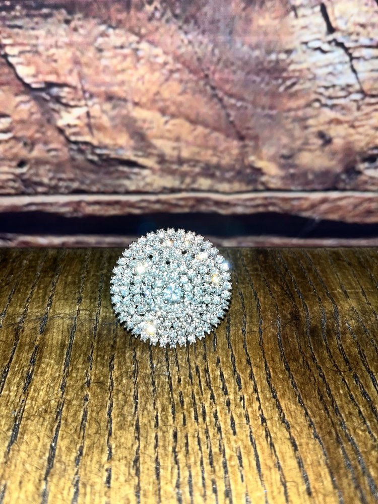 Silver Circular Versatile Stretch Ring, OS