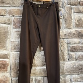 INC Brown Ponte Skinny Pants, Size 12