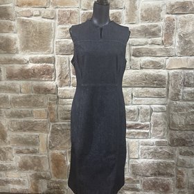 Banana Republic Blue Denim Sleeveless Dress, Size 14