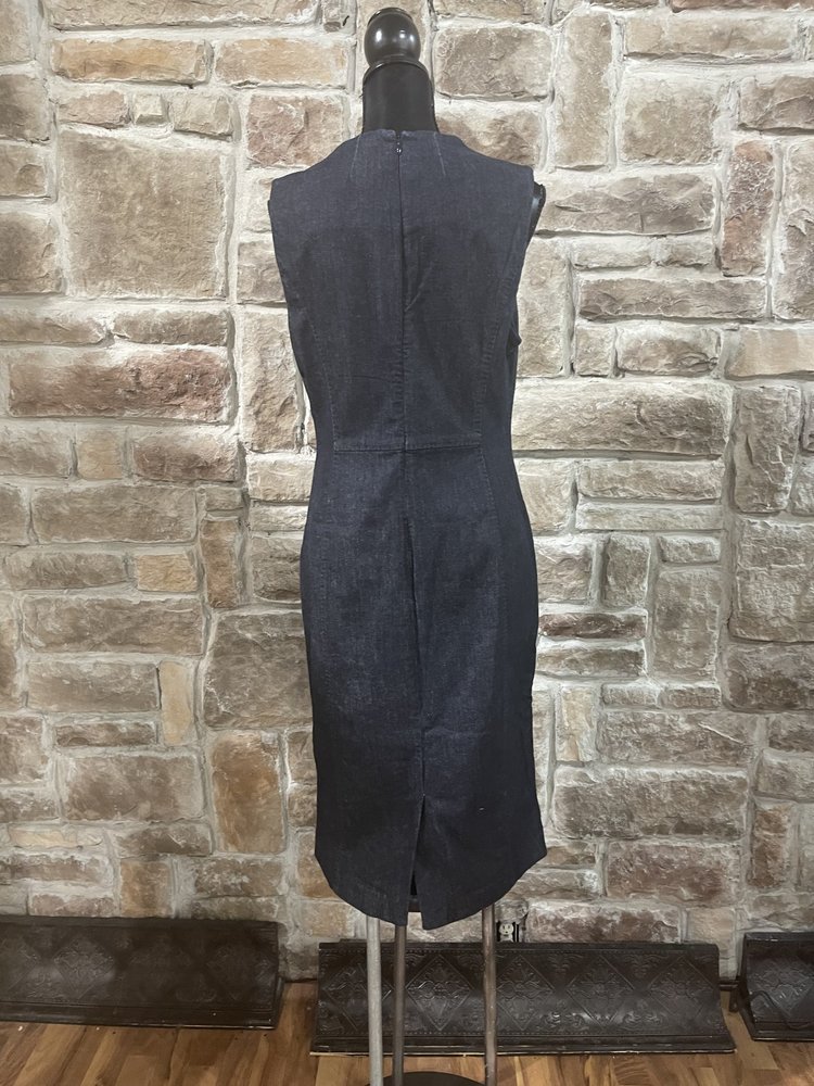 Banana Republic Blue Denim Sleeveless Dress, Size 14